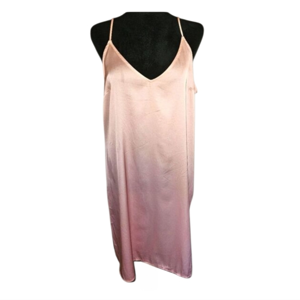 Stars Above Satin Ombre Peach & Pink Night Gown Size M NEW